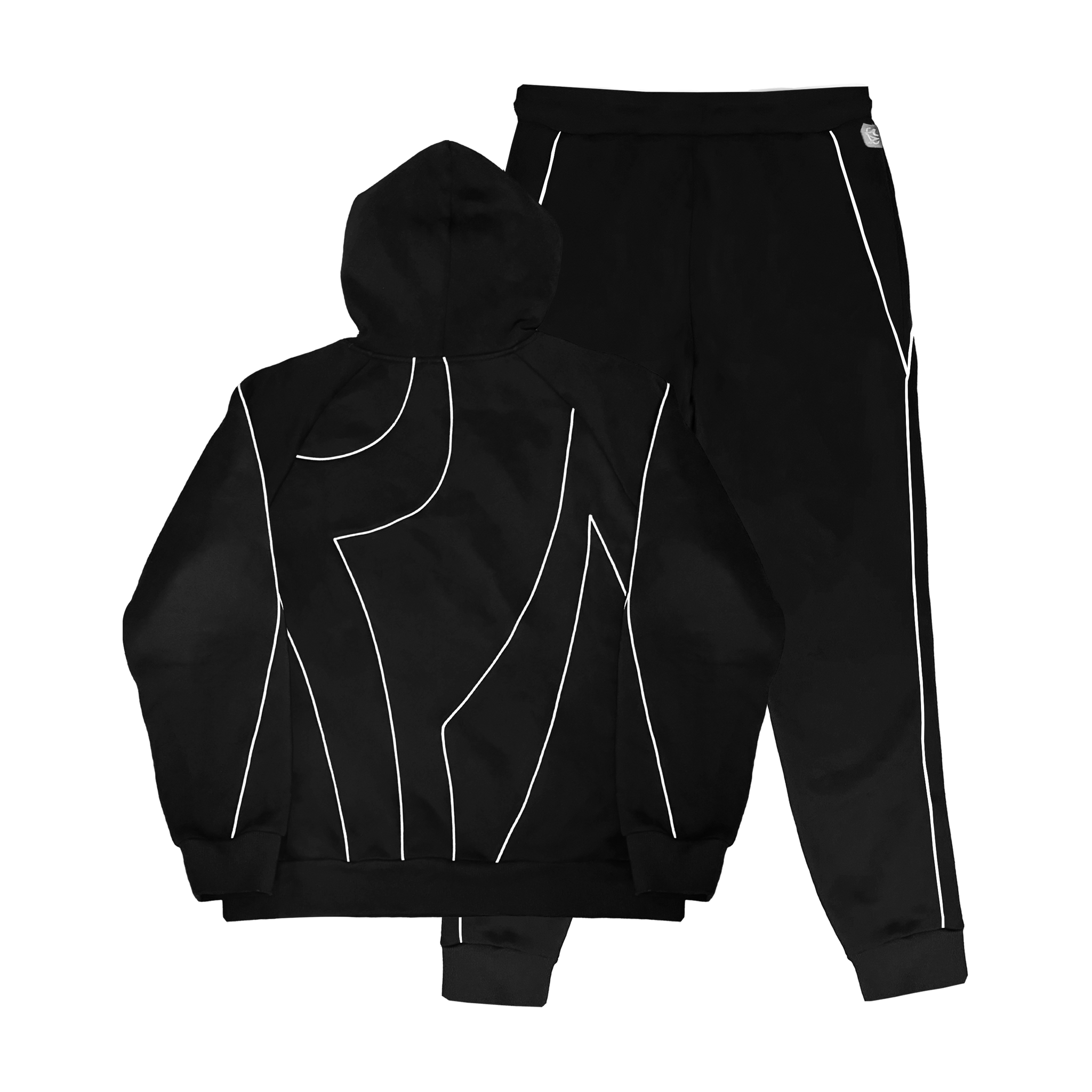 TWN8 REFLECTIVE TRACKSUIT - BLACK