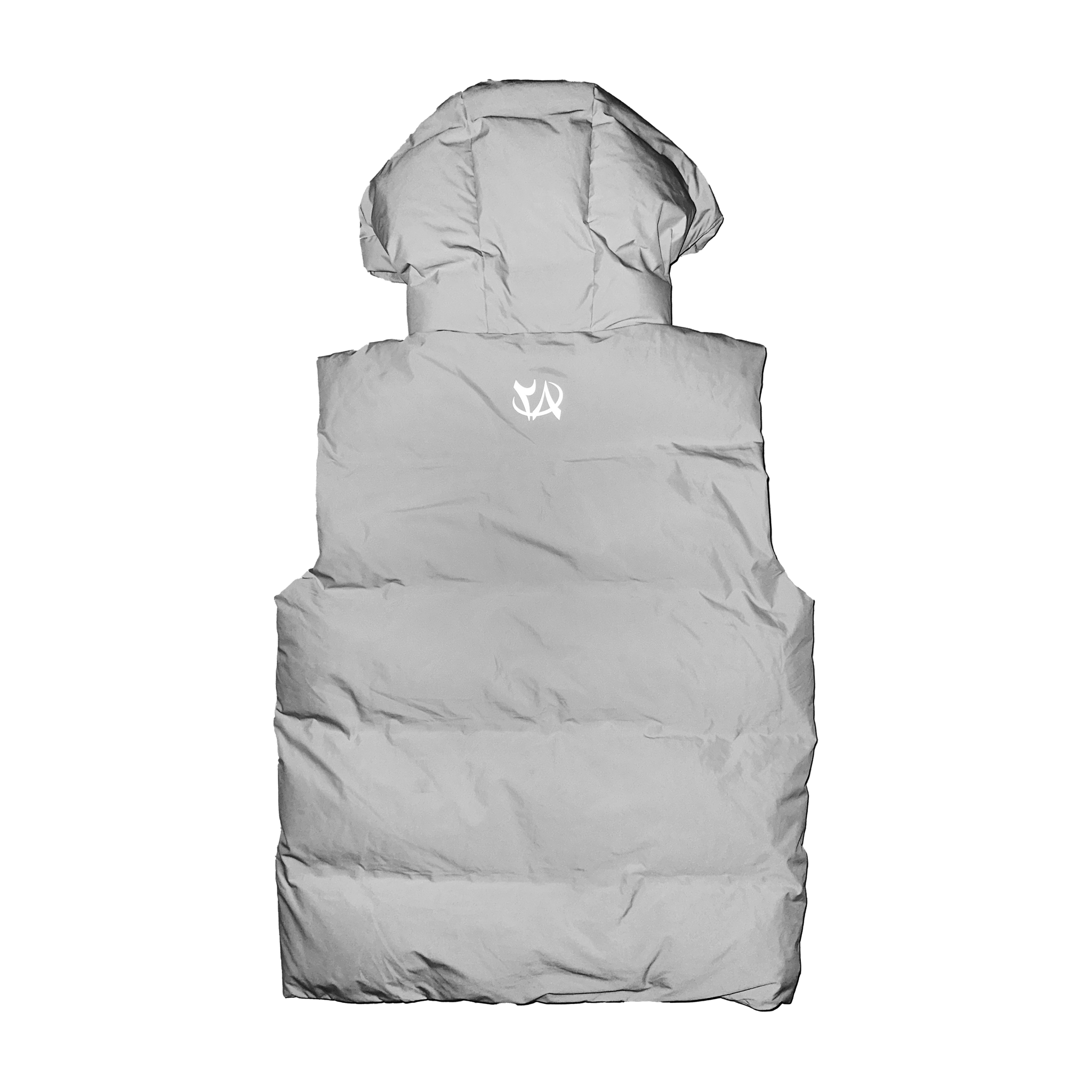 TWN8 SLEEVELESS JACKET - GREY/WHITE